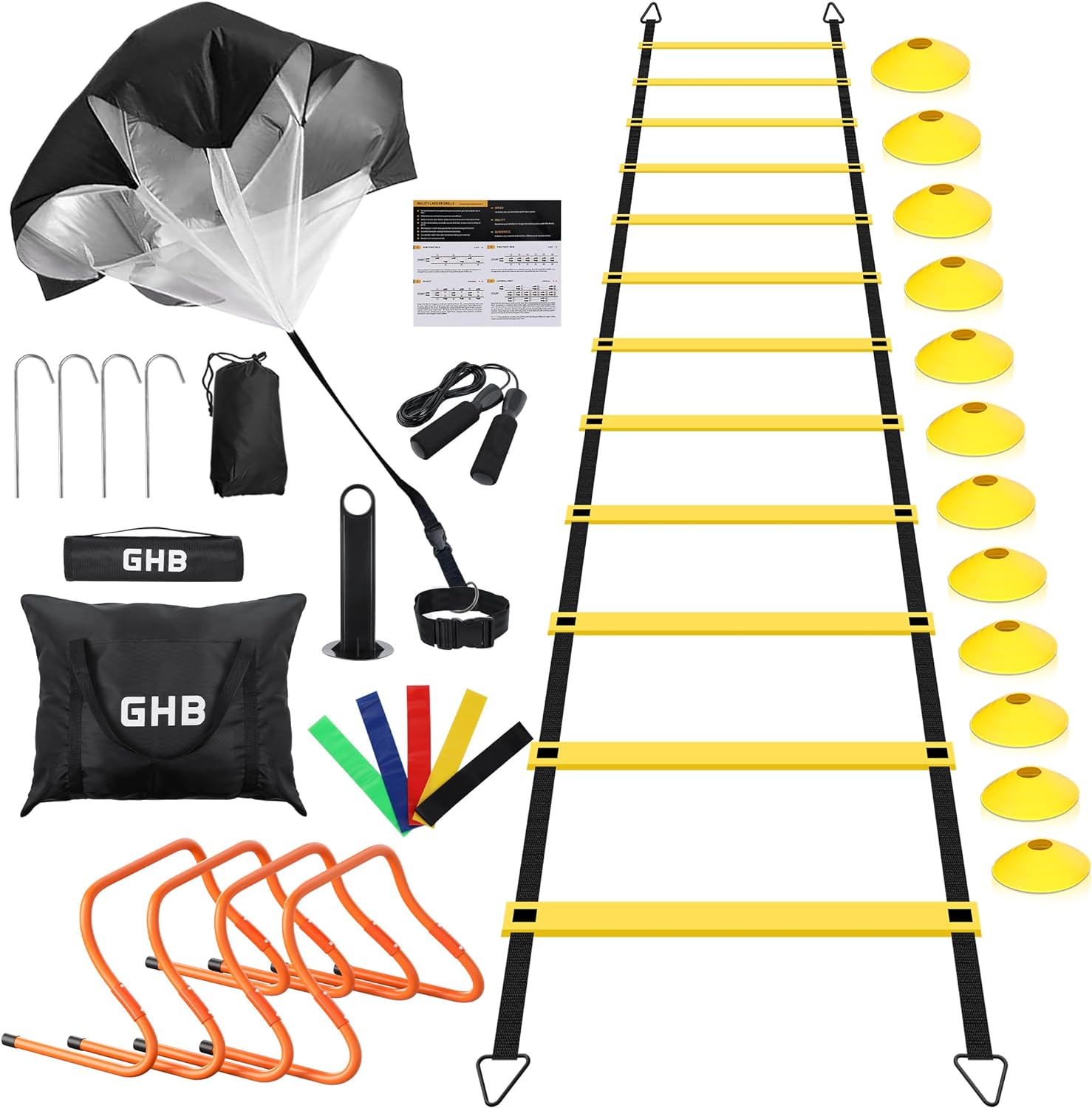 GHB Agility Ladder,Football Training Equipment Set