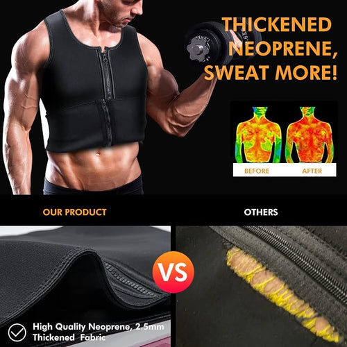 A+ Choice Sauna Vest Waist Trainer for Men