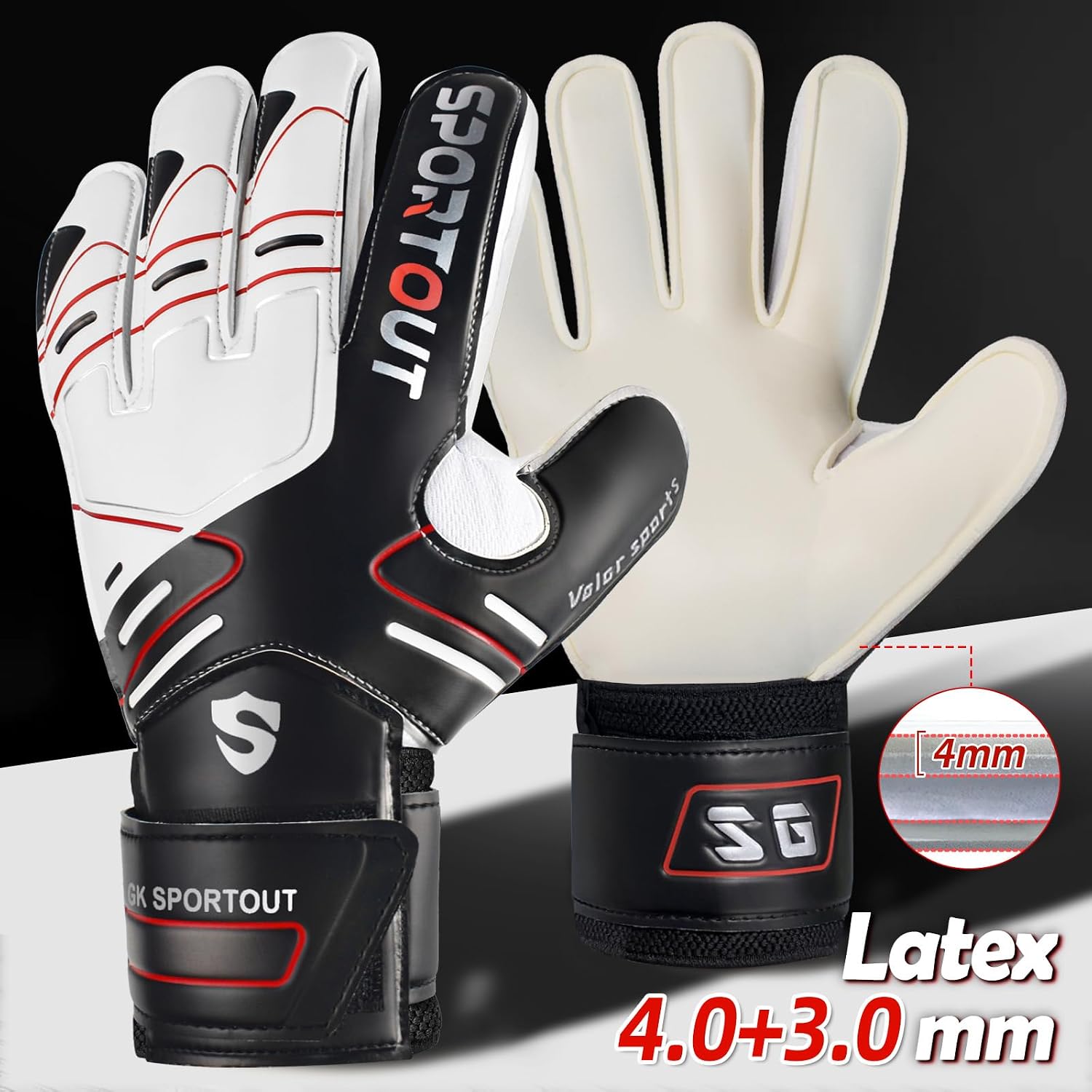 Sportout Youth&Adult Goalie Goalkeeper Gloves