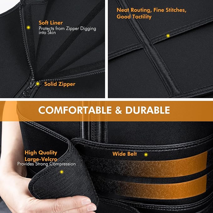 A+ Choice Sauna Vest Waist Trainer for Men
