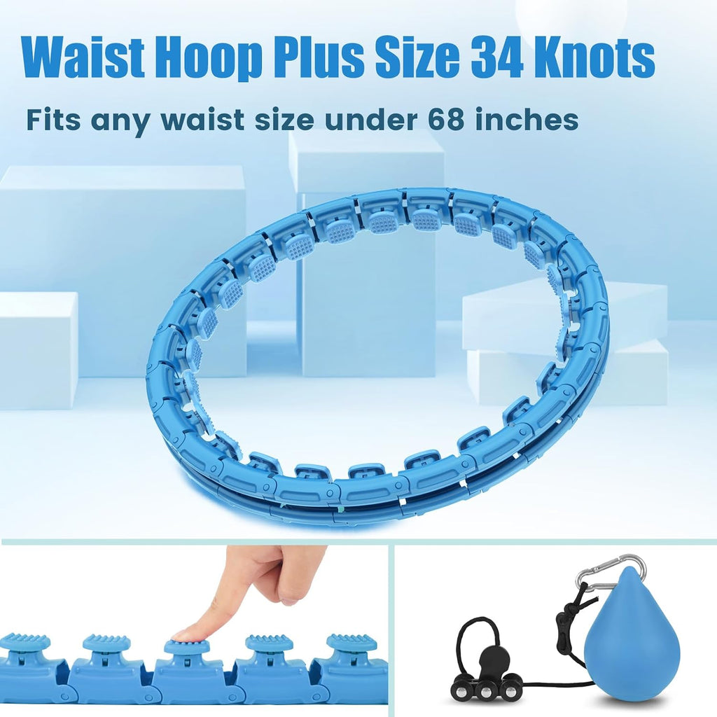 OurStarry 34 Knots Weighted Workout Hoop Plus Size