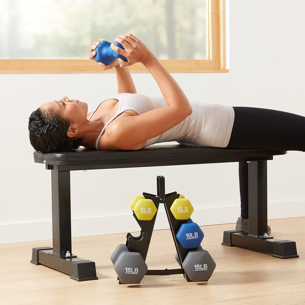 Basics Neoprene Dumbbell Hand Weights for Exercise and Muscle Toning