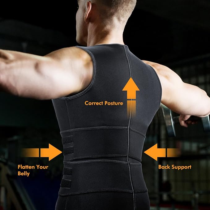A+ Choice Sauna Vest Waist Trainer for Men