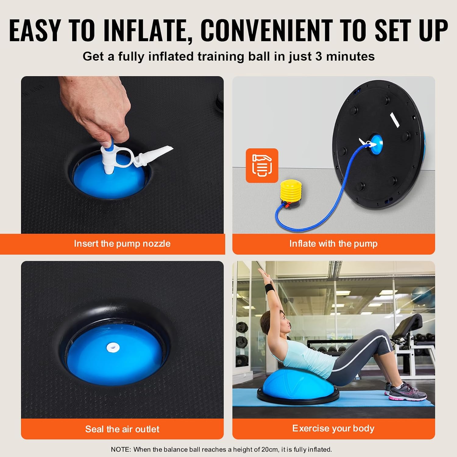 VEVOR Half Exercise Ball Trainer