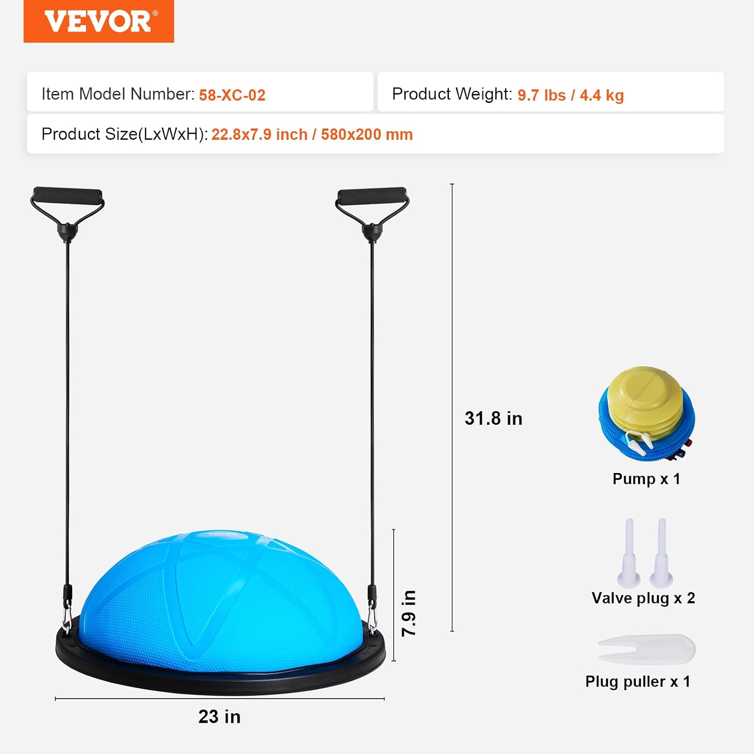 VEVOR Half Exercise Ball Trainer