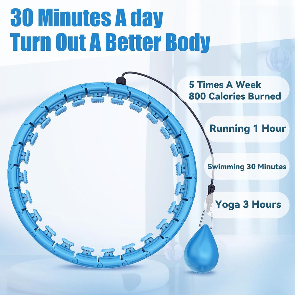 OurStarry 34 Knots Weighted Workout Hoop Plus Size