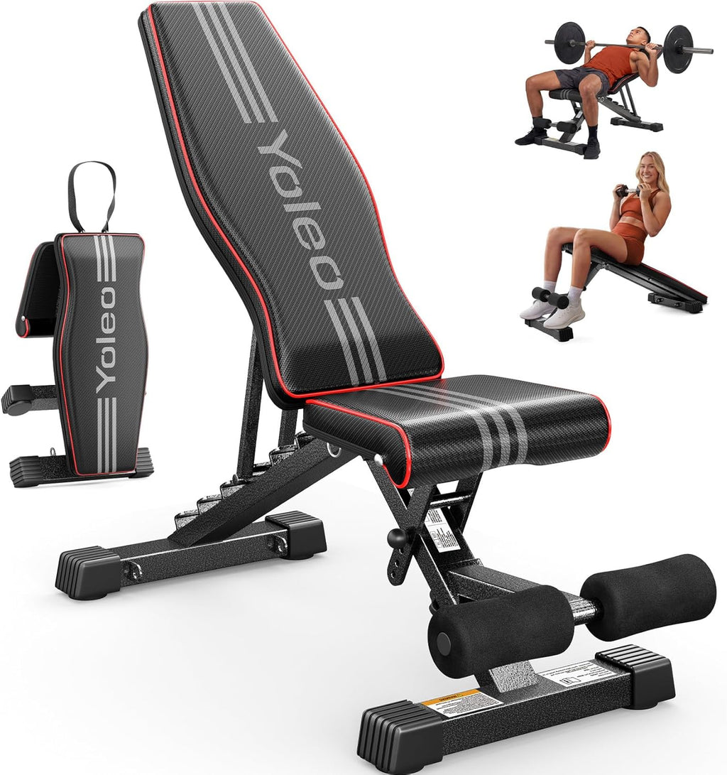 YOLEO Adjustable Weight Bench for Home Gym